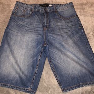 Blue jean shorts